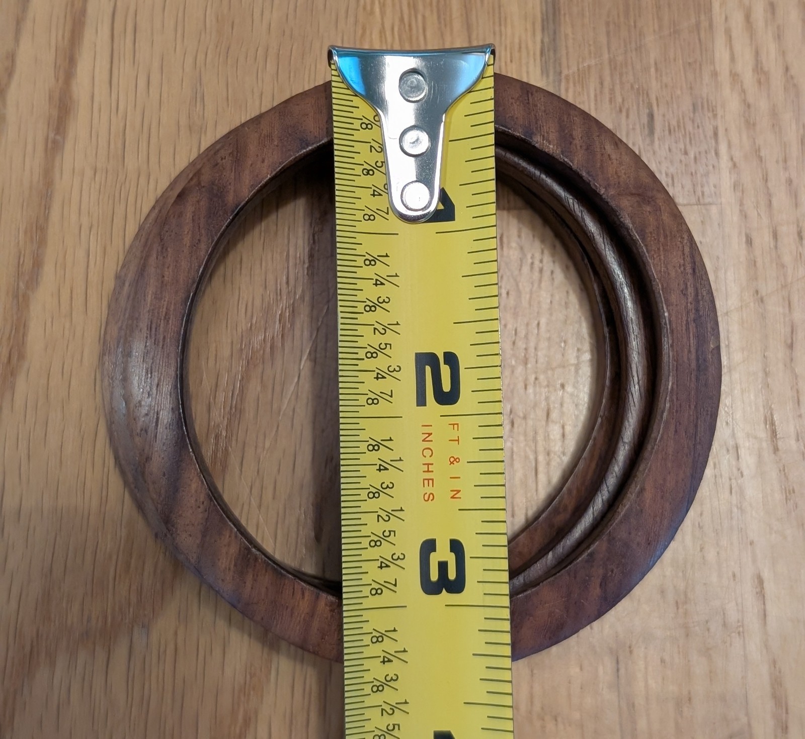 Vintage Wooden Dark Brown Bangle Bracelets Different Shaped Lot of 3 Boho Chic