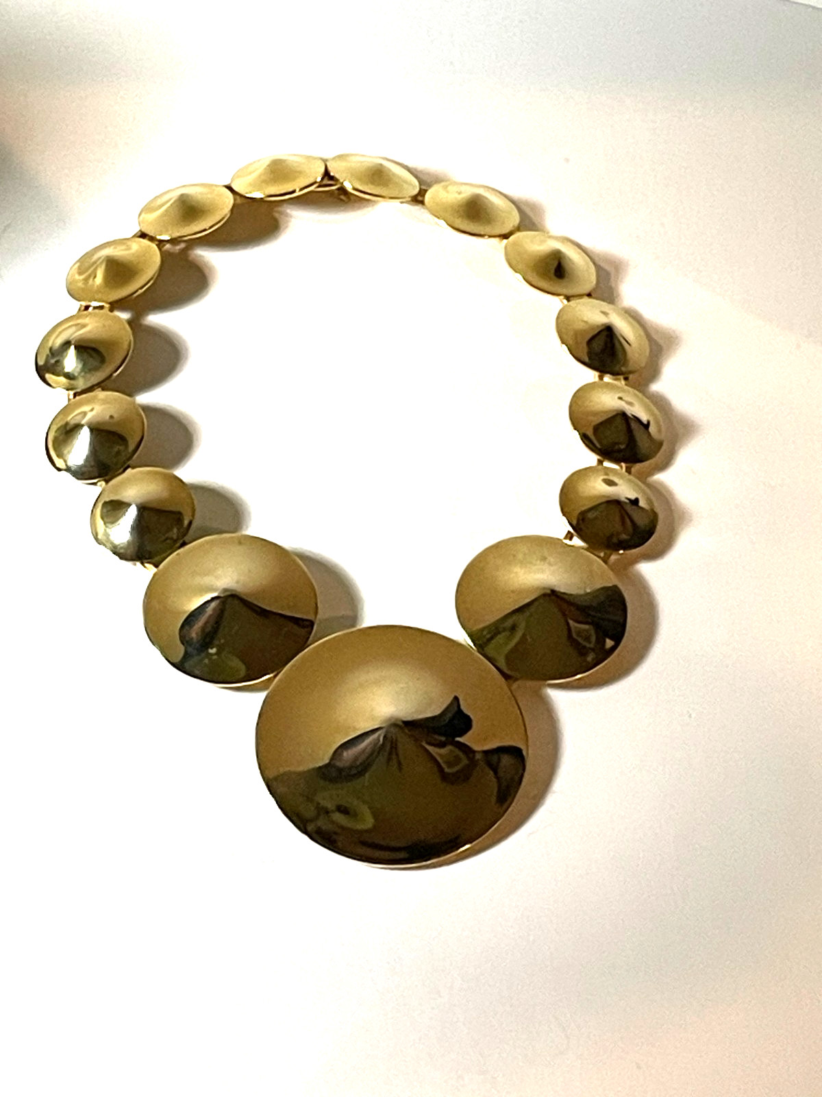 Alexis Kirk Stunning Gold Tone Chunky Statement Necklace Vintage