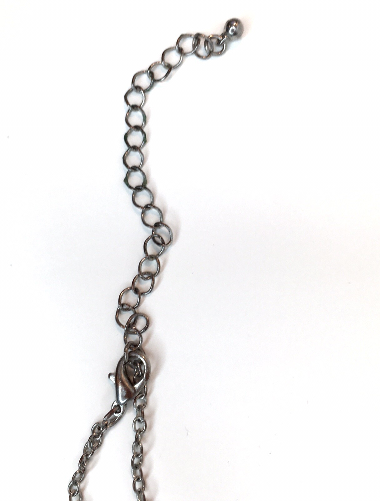 Police Handcuffs Pendant Necklace Silver Tone Alt Goth Punk Y2K Grunge