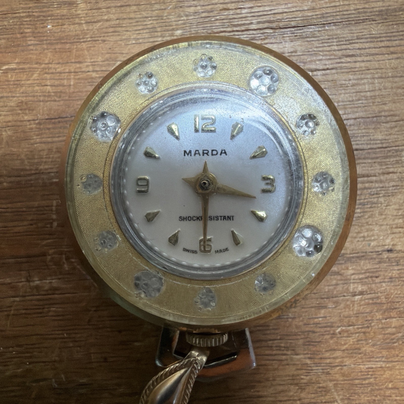 Vintage Marda (Saxony) Swiss Made Pendant Watch. Manual Winding, Not Working!!!