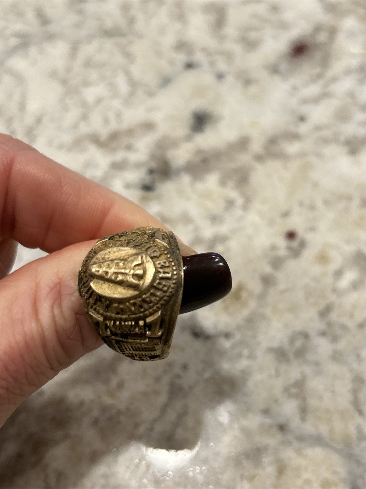 Vintage Class Ring Far Eastern University 1971 Medical School Size 9.5, 12 Grams