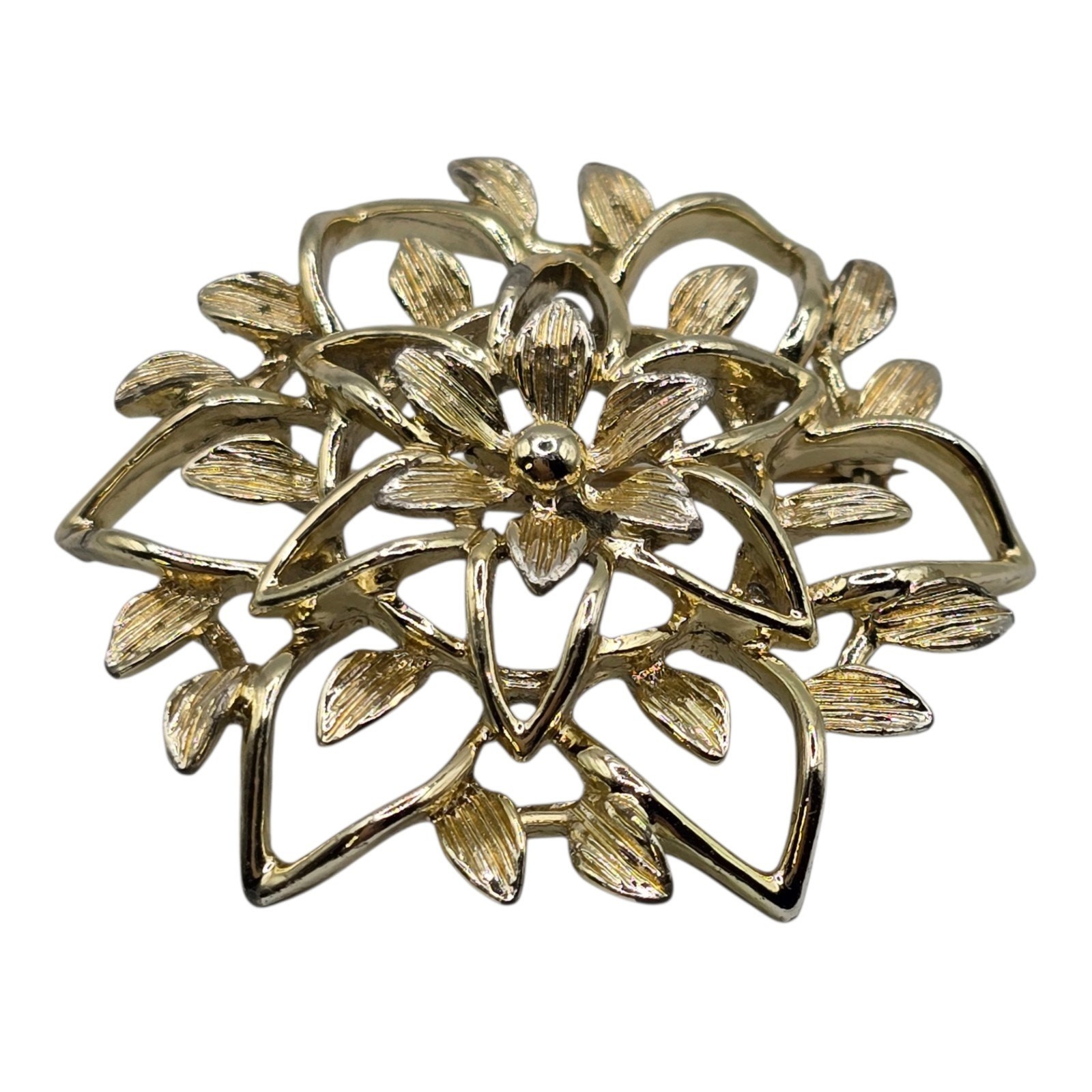 Vintage Brooch Peta Lure 60s 3D Open Work MCM Sarah Cov Book Piece Collectors