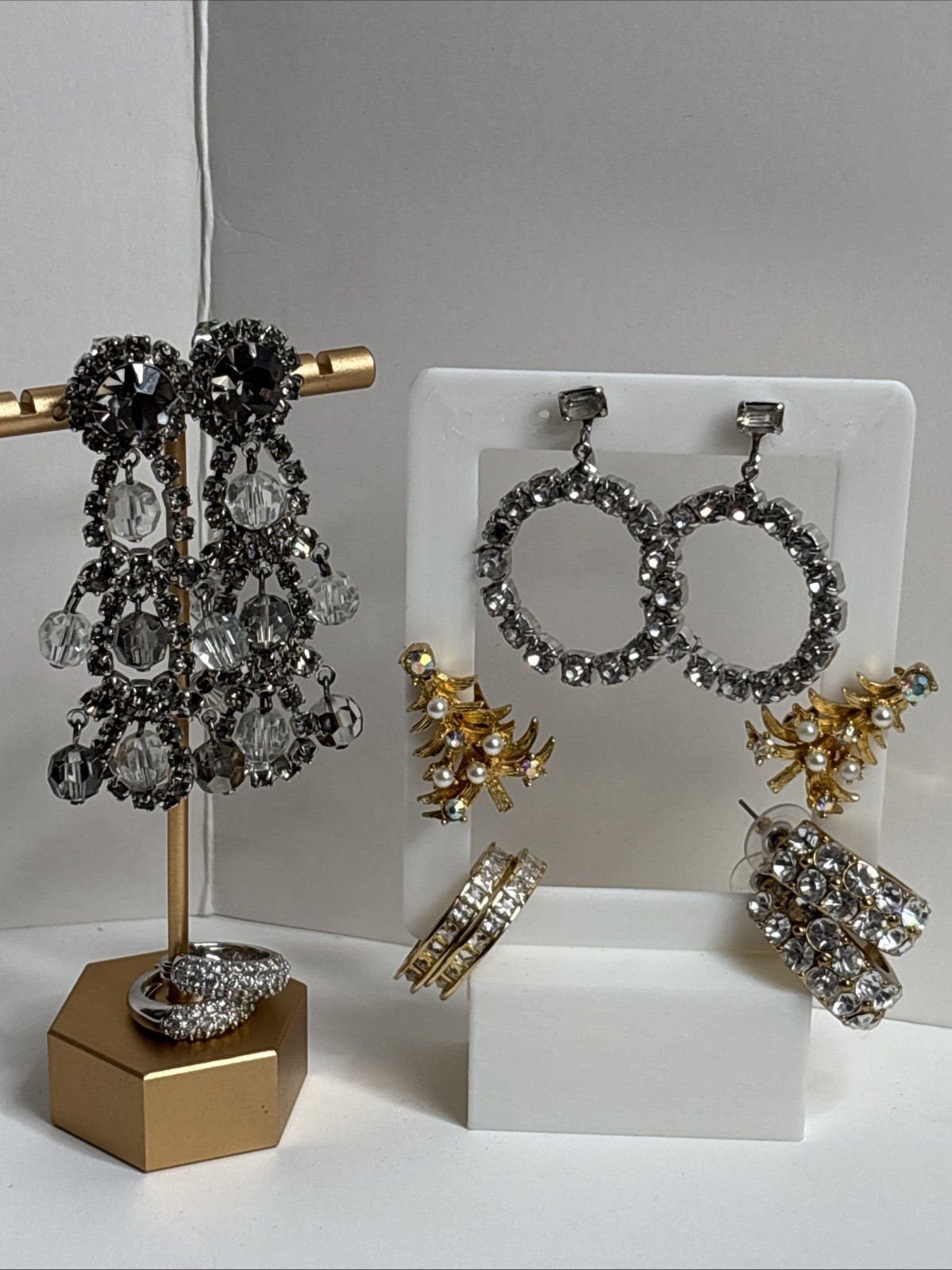 Vintage ALL Signed Rhinestone Jewelry Lot Weiss, Carnegie, Sterling, Madewell