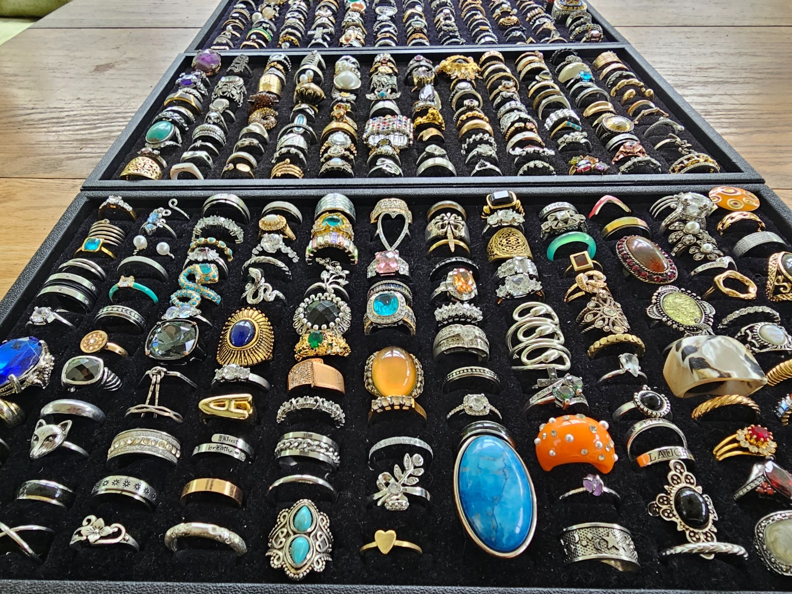 HUGE Vintage & Modern 392 Piece Ring Lot – Perfect for selling individually!