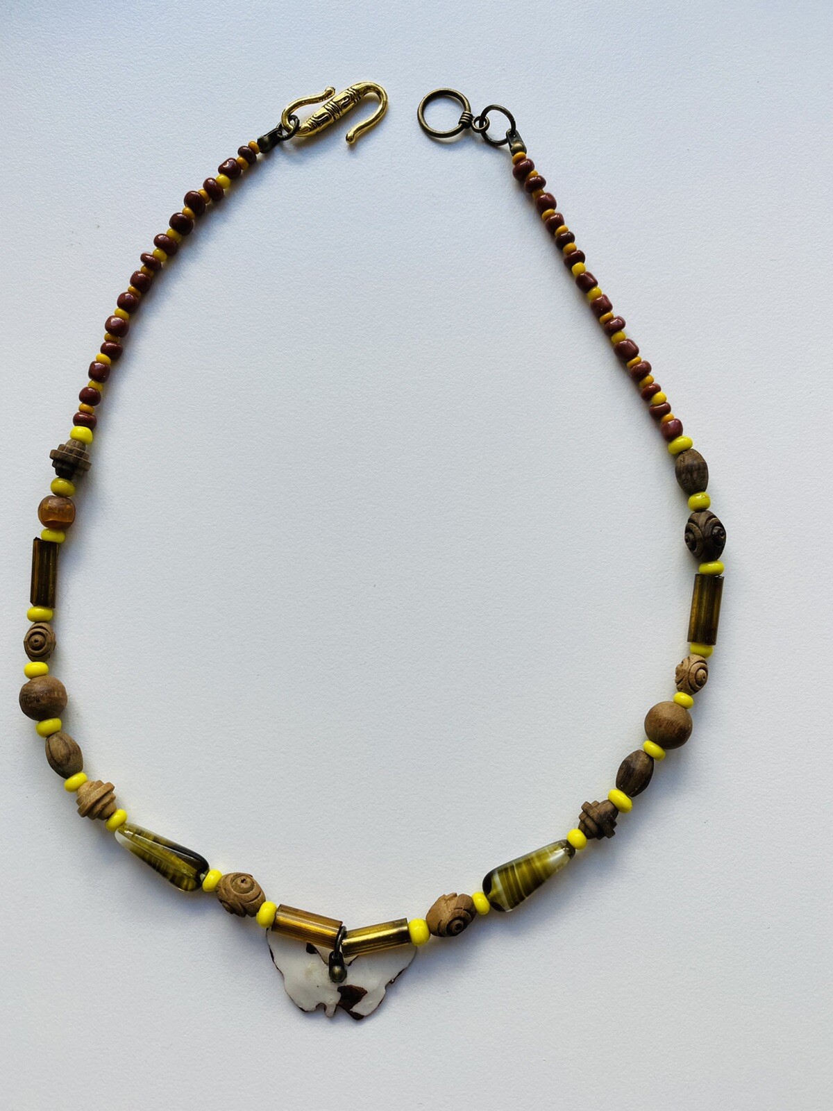 Vintage Butterfly Bead Necklace