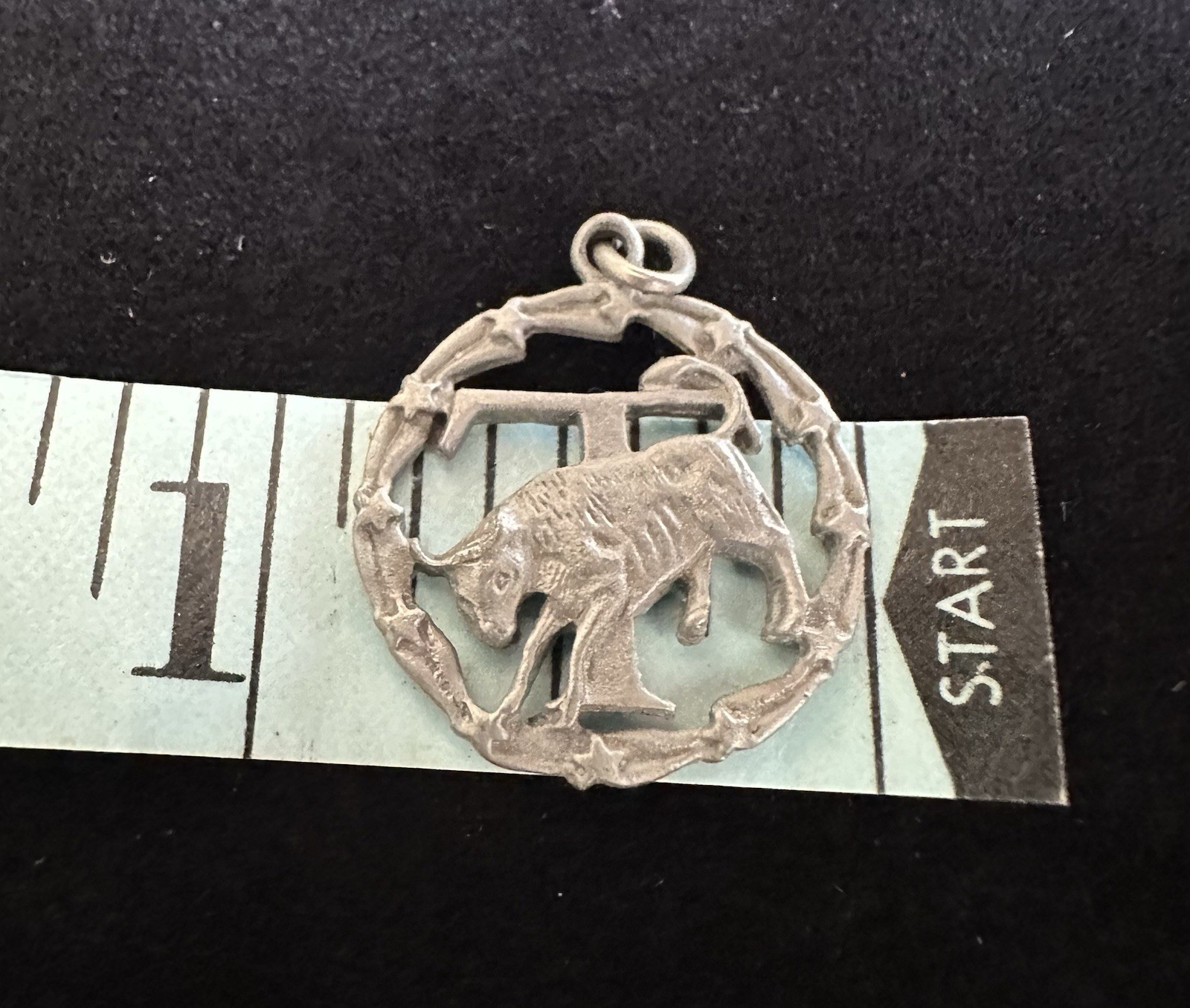 Vintage BDA Pewter Co. Taurus Zodiac Pendant