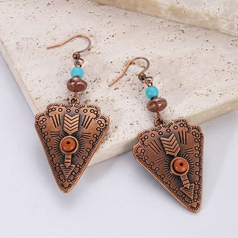 Vintage ethnic style earrings Bohemian Maillard jewelry