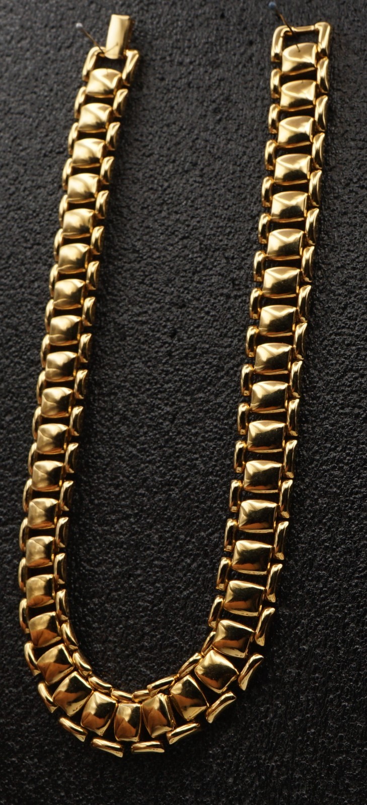 Signed Circle (C) Trifari Chunky Link Statement Necklace Vintage
