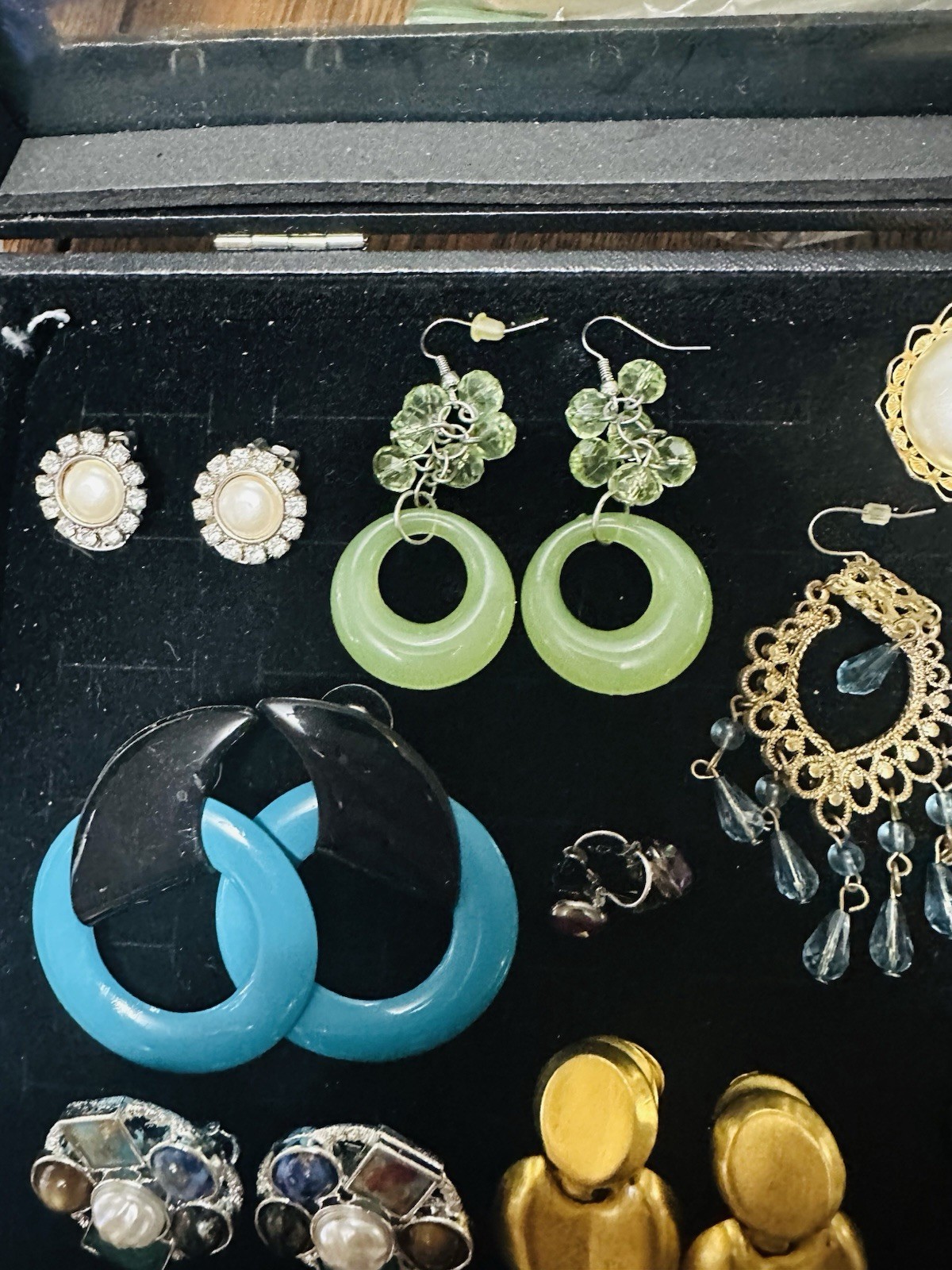 Lot Of 25 Pair Vintage Clip On, Pierced Earrings Some Signed