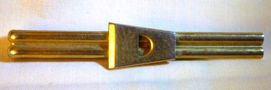 3 Vintage 1930s Late 1950s-Early 1960s Tie Slide Bars Clips Art Deco Bead Enamel