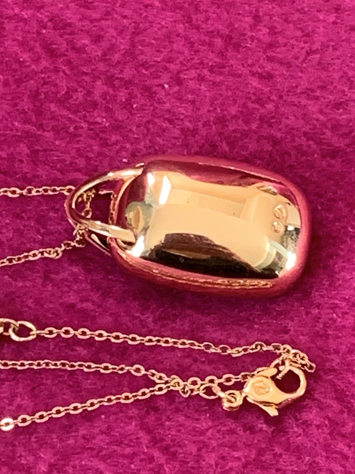 💎RARE – SWAROVSKI (Signed) Stunning “SILVER NIGHT” Pendant Necklace Rose Gold💎