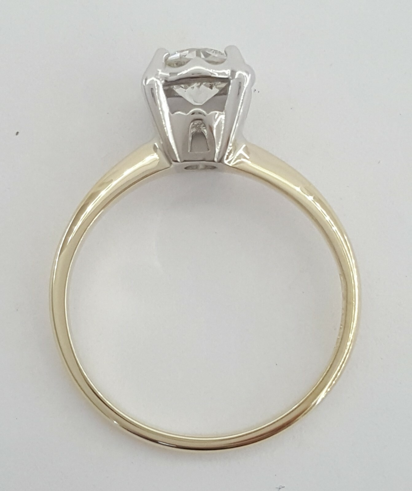 Antique Art Deco 14k Old European Solitaire Diamond Engagement Ring 0.78 ct GIA