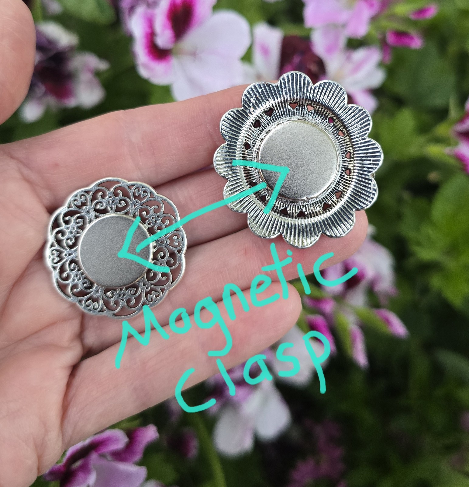 Magnetic Brooch, Faux Turquoise stone. Western Jewelry, Scarf, Hat Magnetic Pin