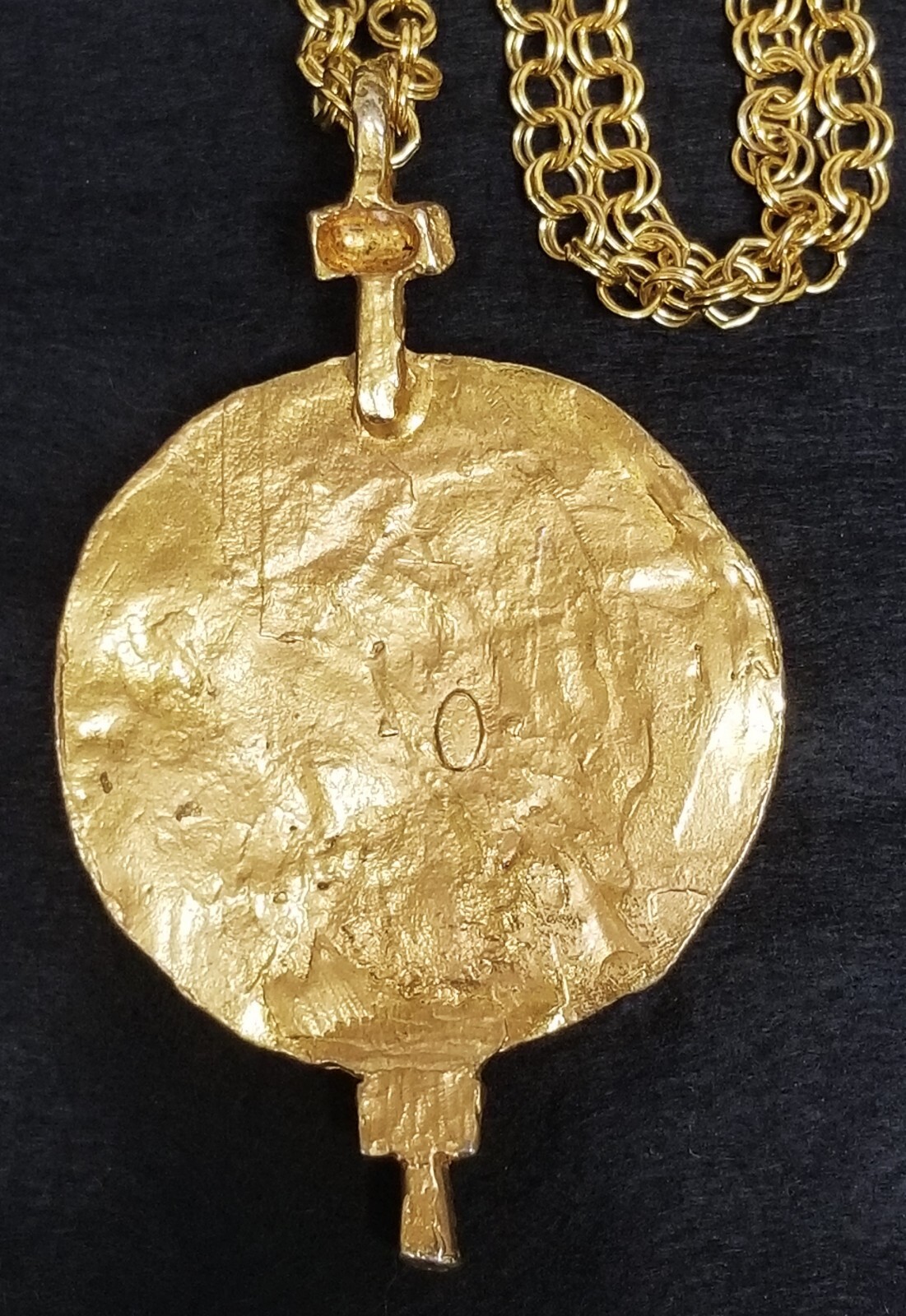 Vintage 1960’s Erwin Pearl Steampunk Modernist “Nuts & Screws Pendant Necklace