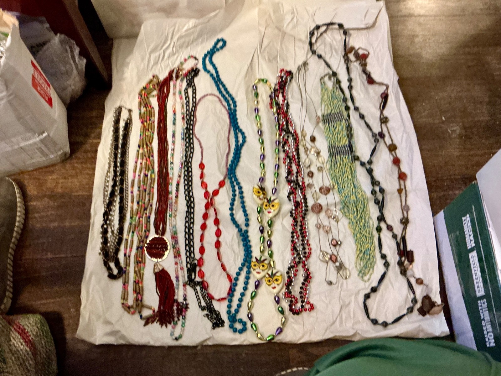 12 piece long necklace high end lot some are vintage great value
