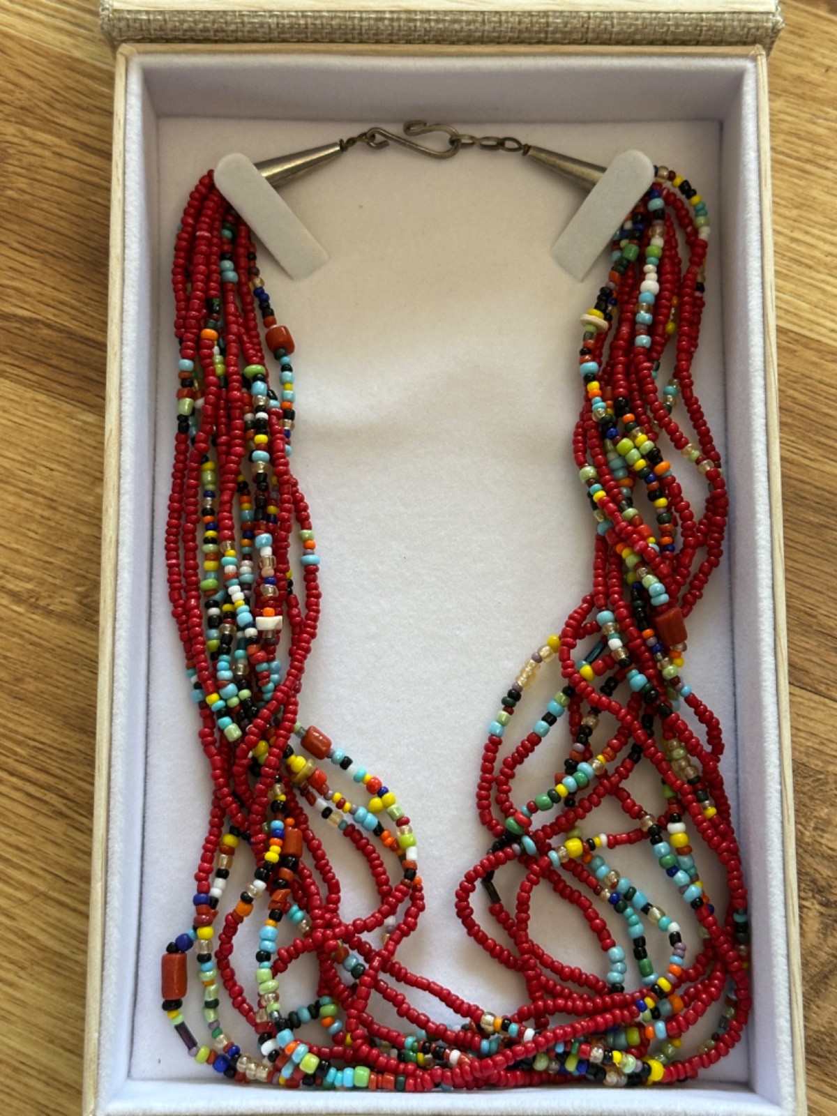 MULTI STRAND NECKLACE Southwestern Native American Style Boho 11 STRANDS