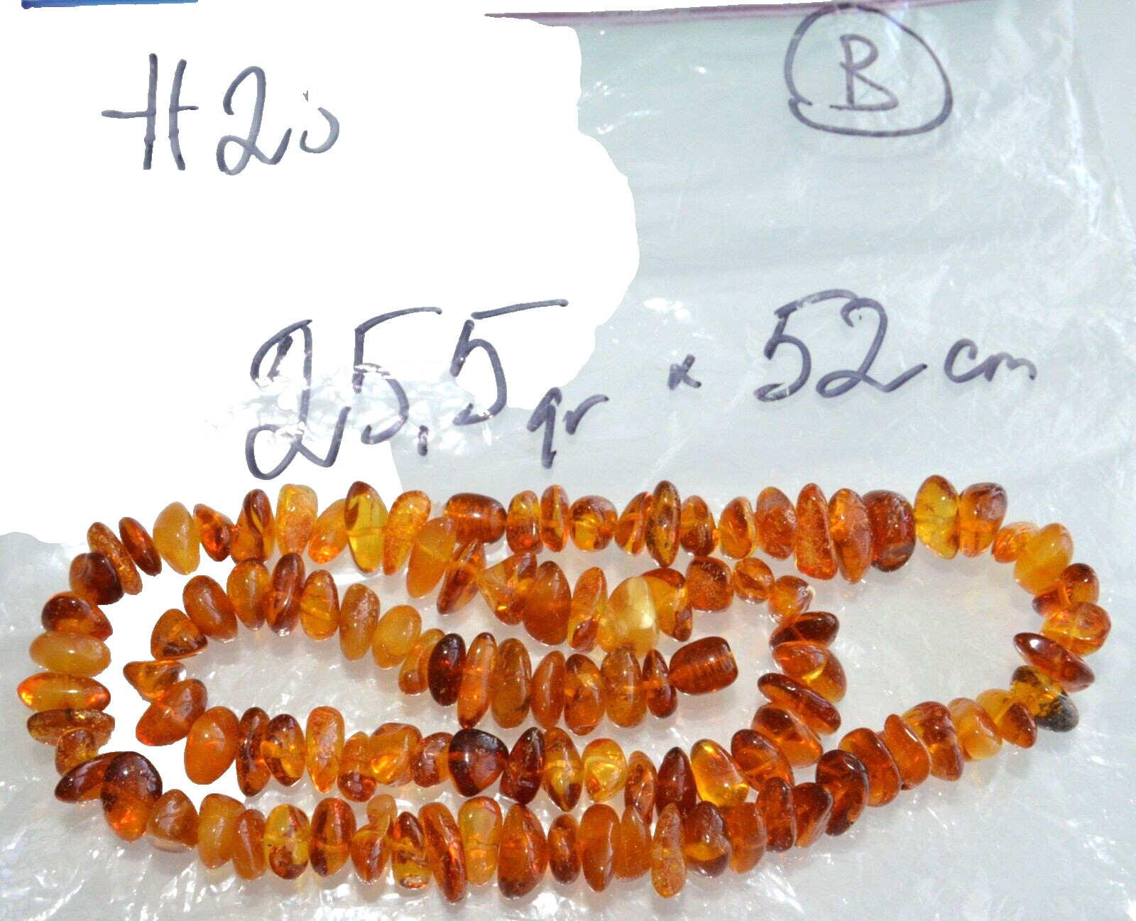 ✅52cm = 25gr RUSSIAN SOVIET BALTIC AMBER BEAD NECKLACE 琥珀 BRACELET STONE PENDANT