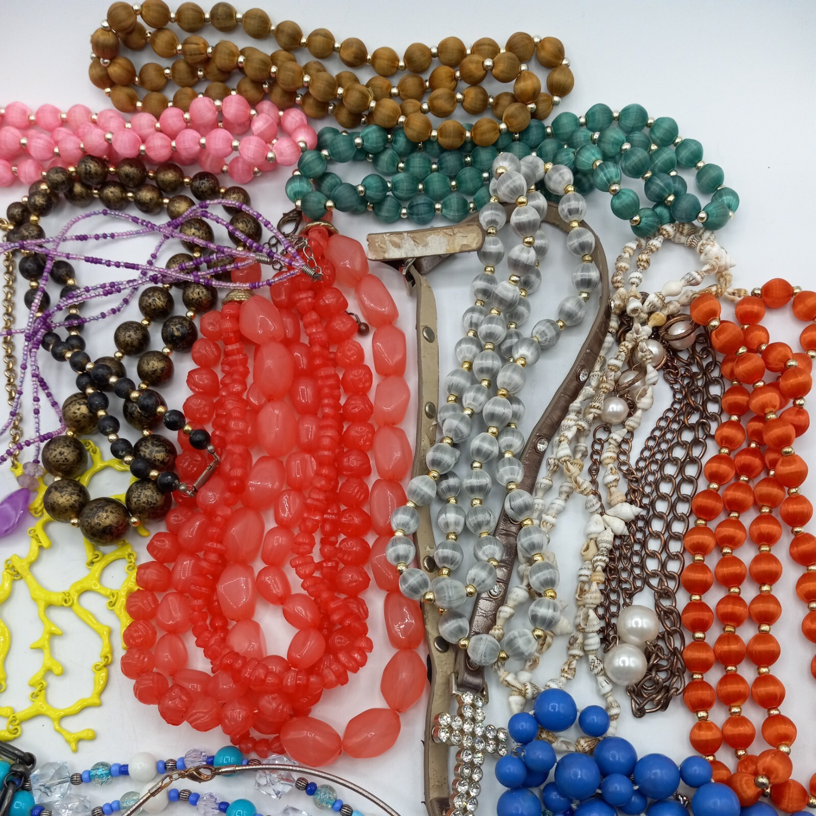 Jewelry Lot of 25 Necklaces Bracelets Michael Kors Stella & Dot Beads.