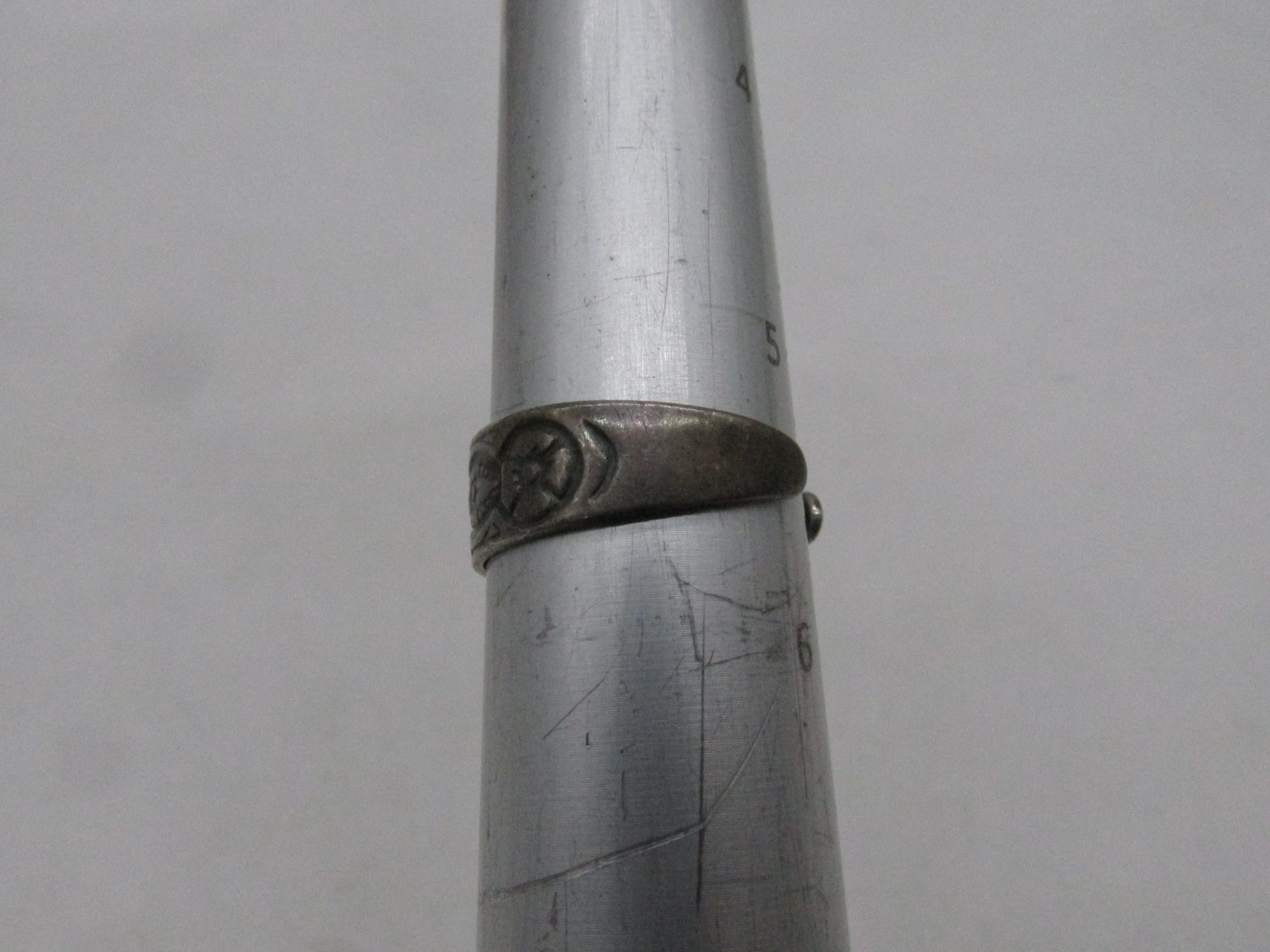 Sterling Silver South Western Design Open Back Toe Ring Marked 925 #764