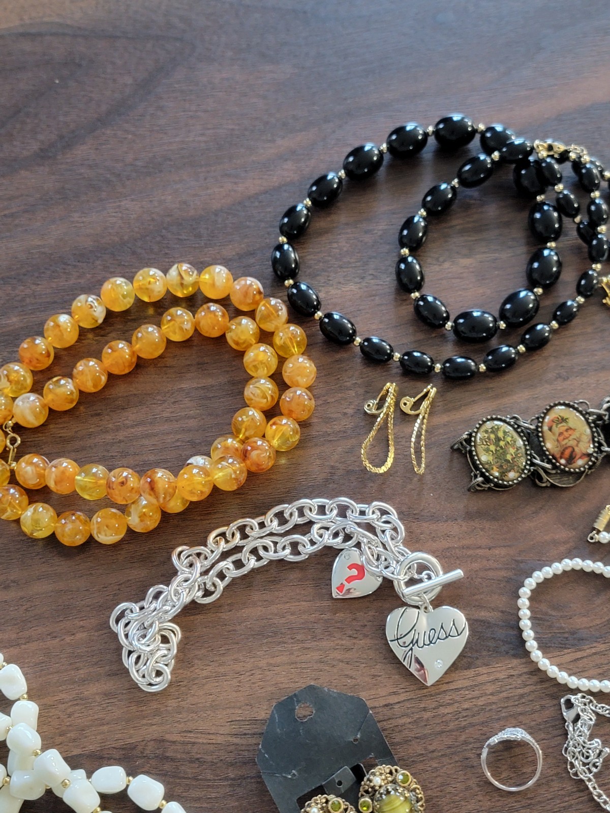 Vintage Modern Costume Jewelry Lot Of 20 Beaded Necklaces Bracelets Earrings