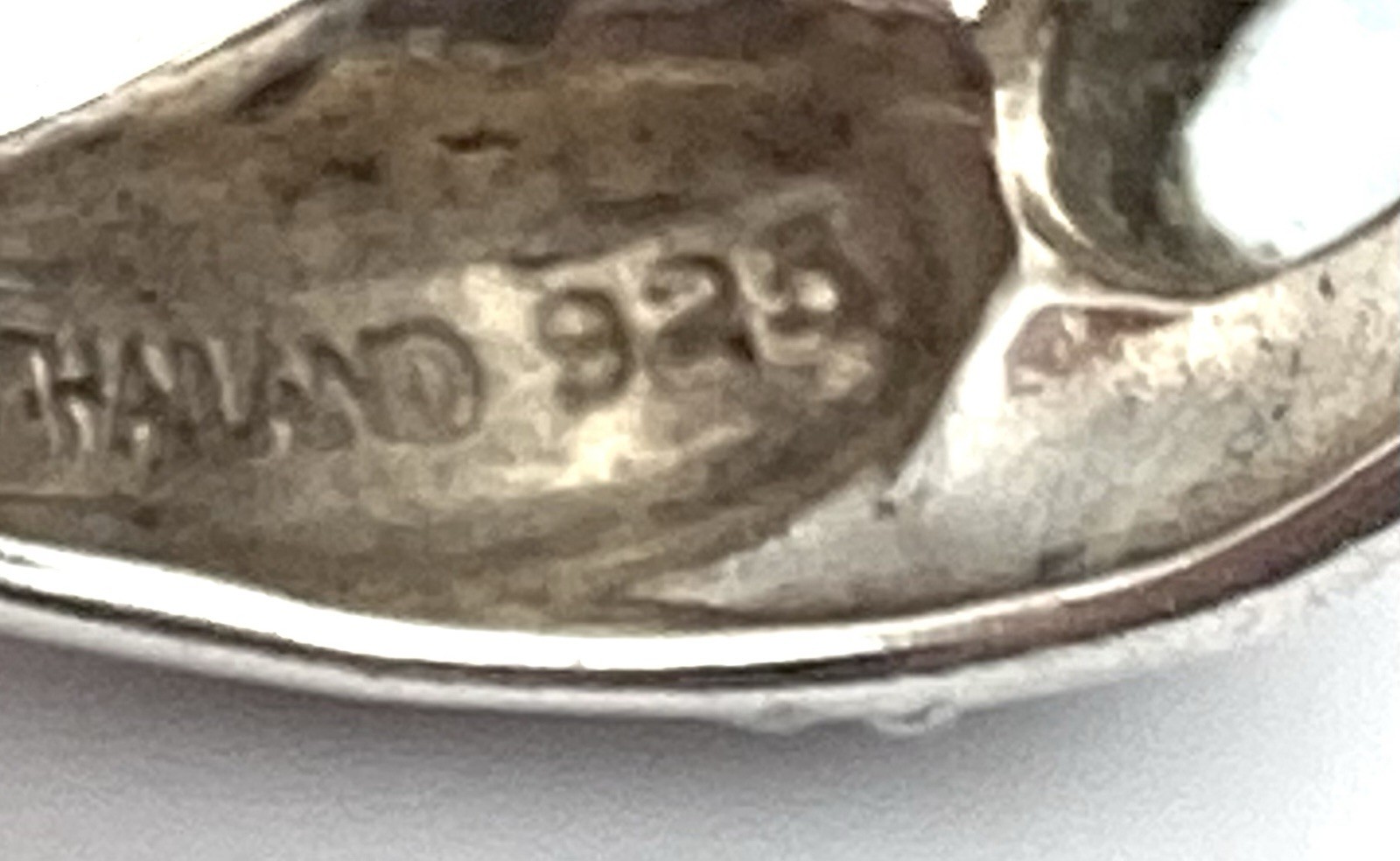 Vintage Sterling Slver / 925 Blue Topaz Hearts Ring Size 9