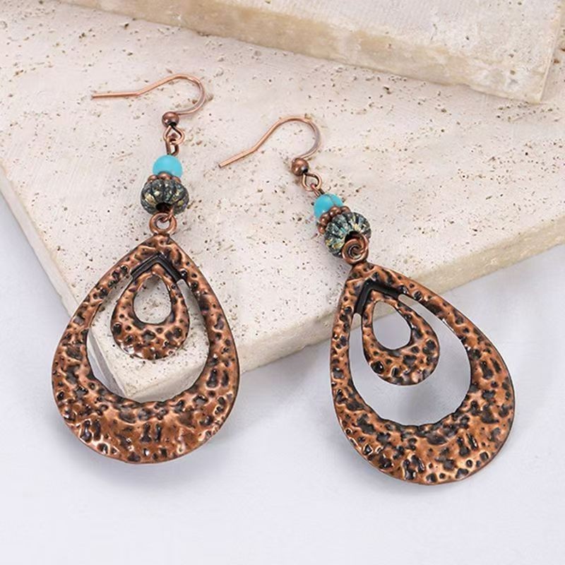 Vintage ethnic style earrings Bohemian Maillard jewelry