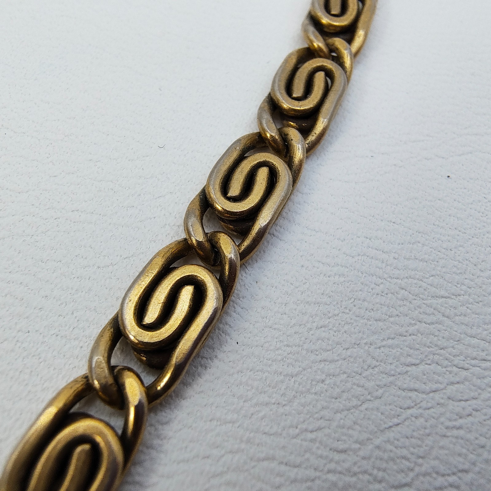 Vintage Florenza Victorian Style Choker Necklace Gold Tone AB Rhinestone Signed