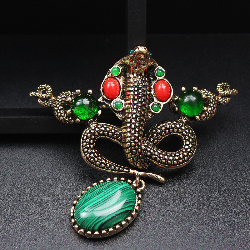 Retro Fashion Vintage Animal Series Snake Brooch AccessoriesJewelry Gift