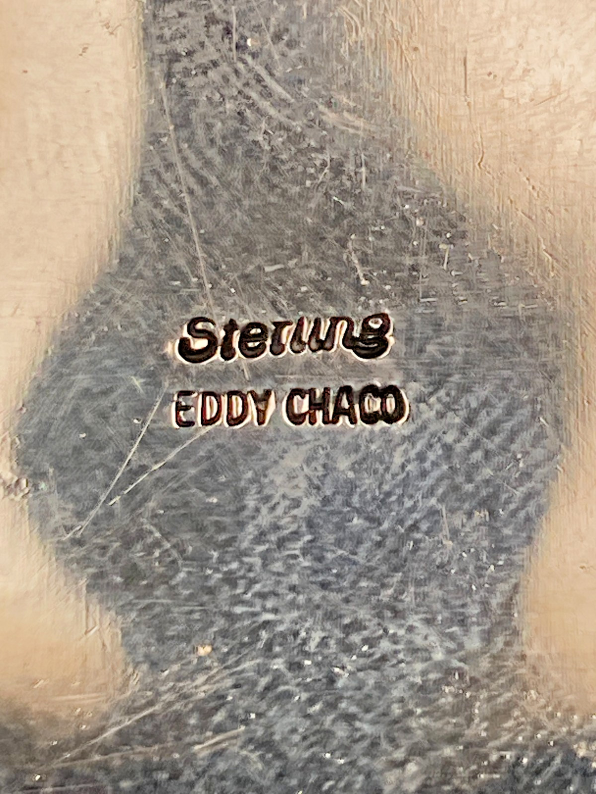 Extremely Rare Eagles Sunface Silver Pendant Renowned Navajo Artist Eddy Chaco
