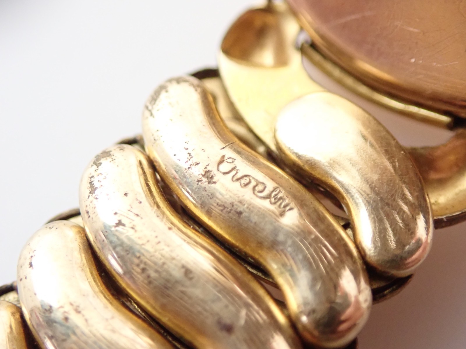 Antique Gold Filled Sweetheart Heart Expansion Expandable Stretch Bracelet