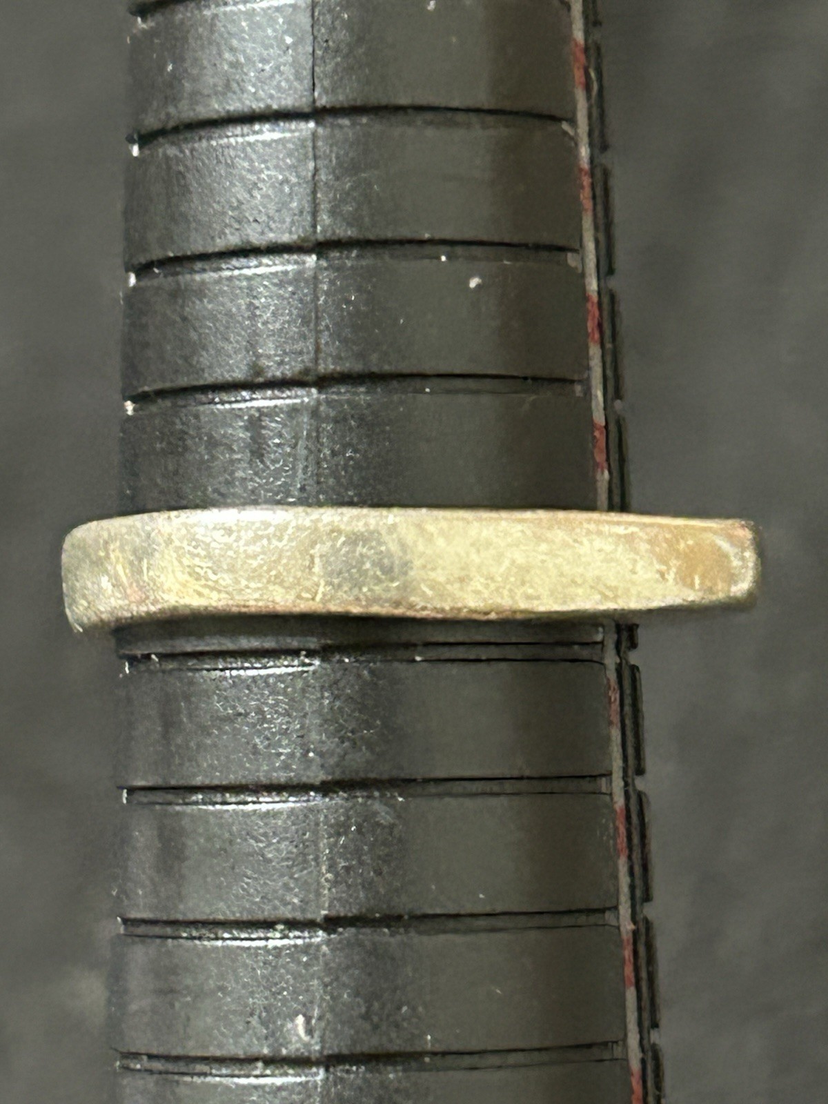 Vintage TAXCO 925 Sterling Silver Square Top Band Ring Modernist Minimalist 9.25