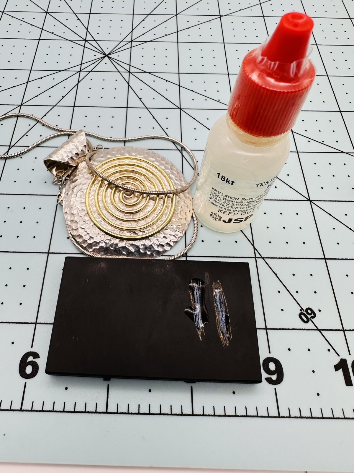 DOMINIQUE DINOUART Sterling Silver 2-Tone Mexico Spiral Pendant & 925 Necklace