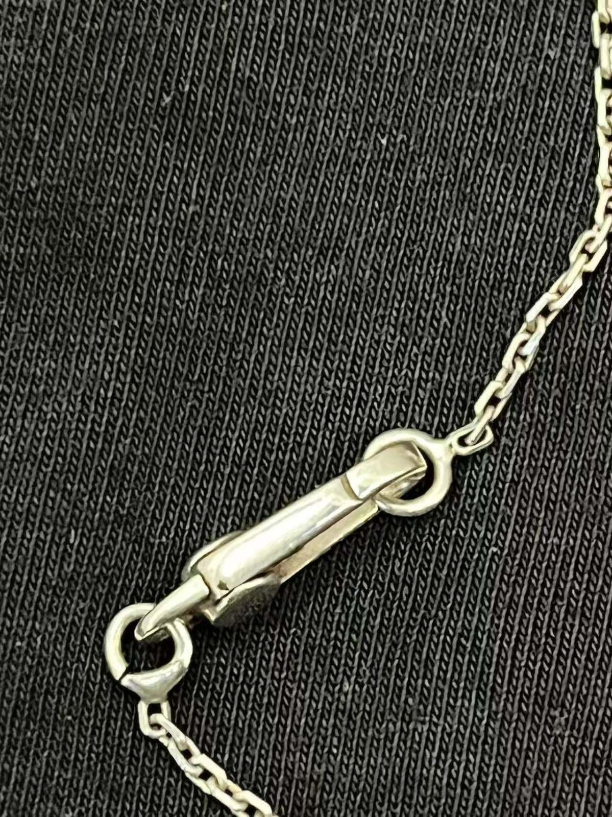 GUCCI Amethyst Twist Pendant 925 Silver Necklace 16.5in