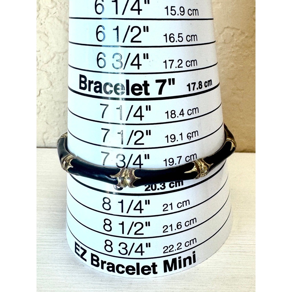 Bamboo Bangle Bracelets Set Enamel Stack Turquoise Coral Black Gold