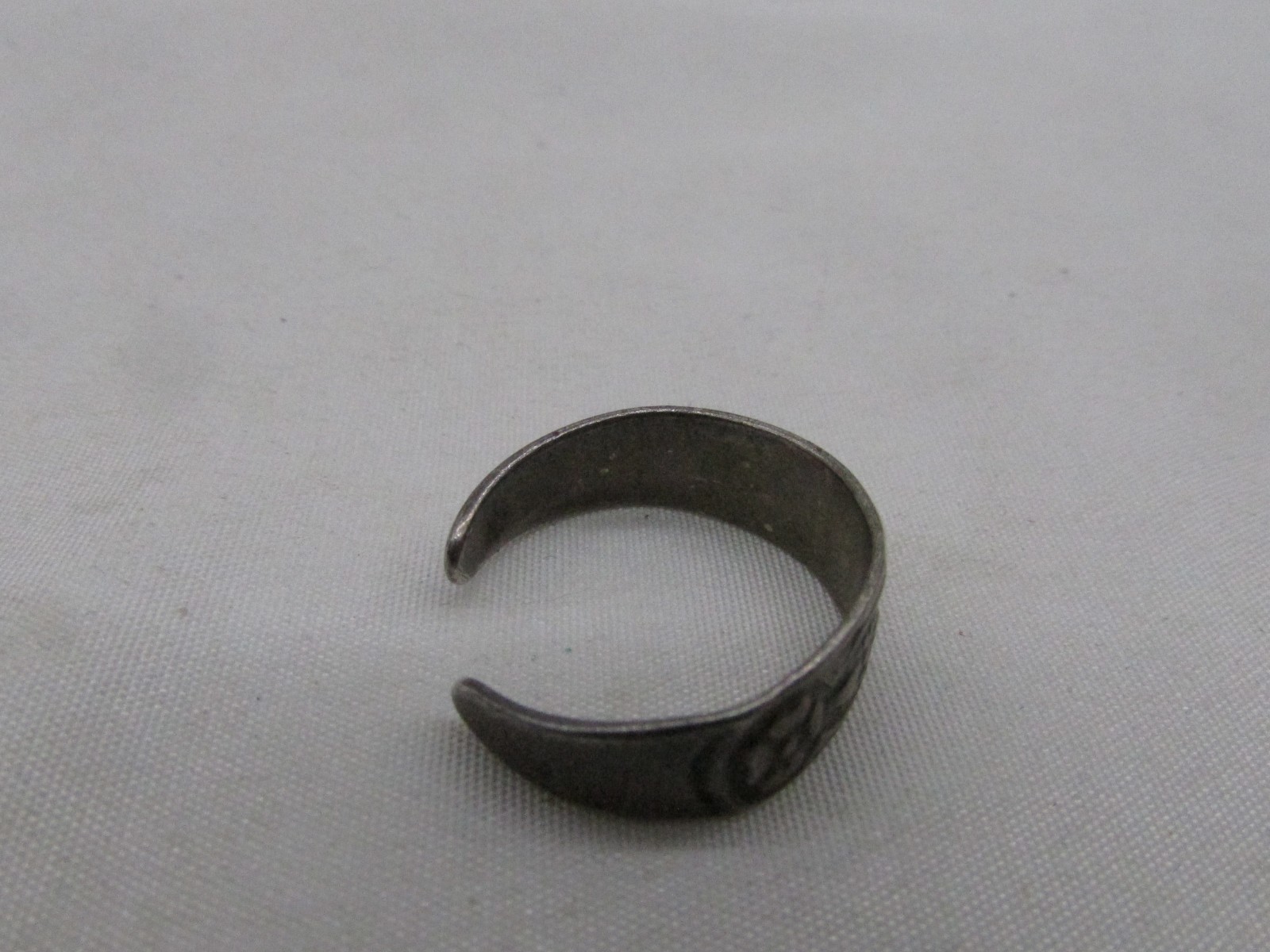 Sterling Silver South Western Design Open Back Toe Ring Marked 925 #764