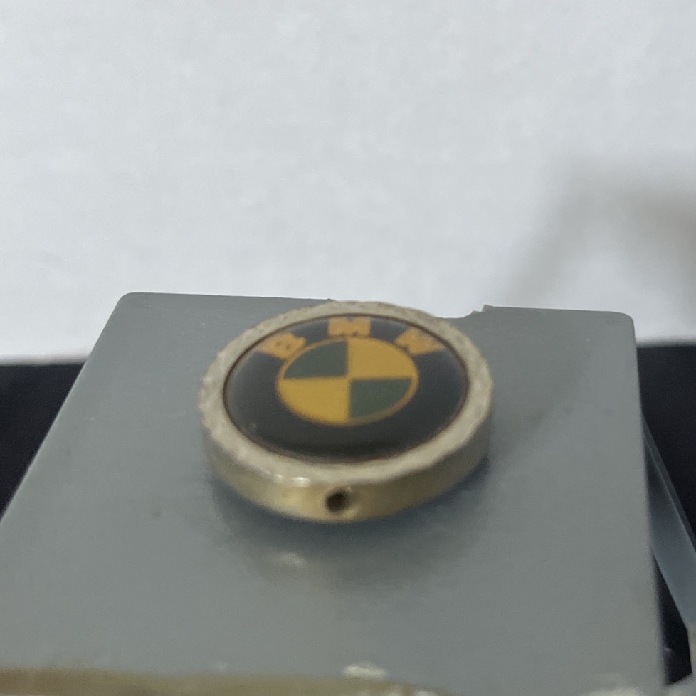 Vtg BMW Circle Pendant Charm 2 Sided 80’s