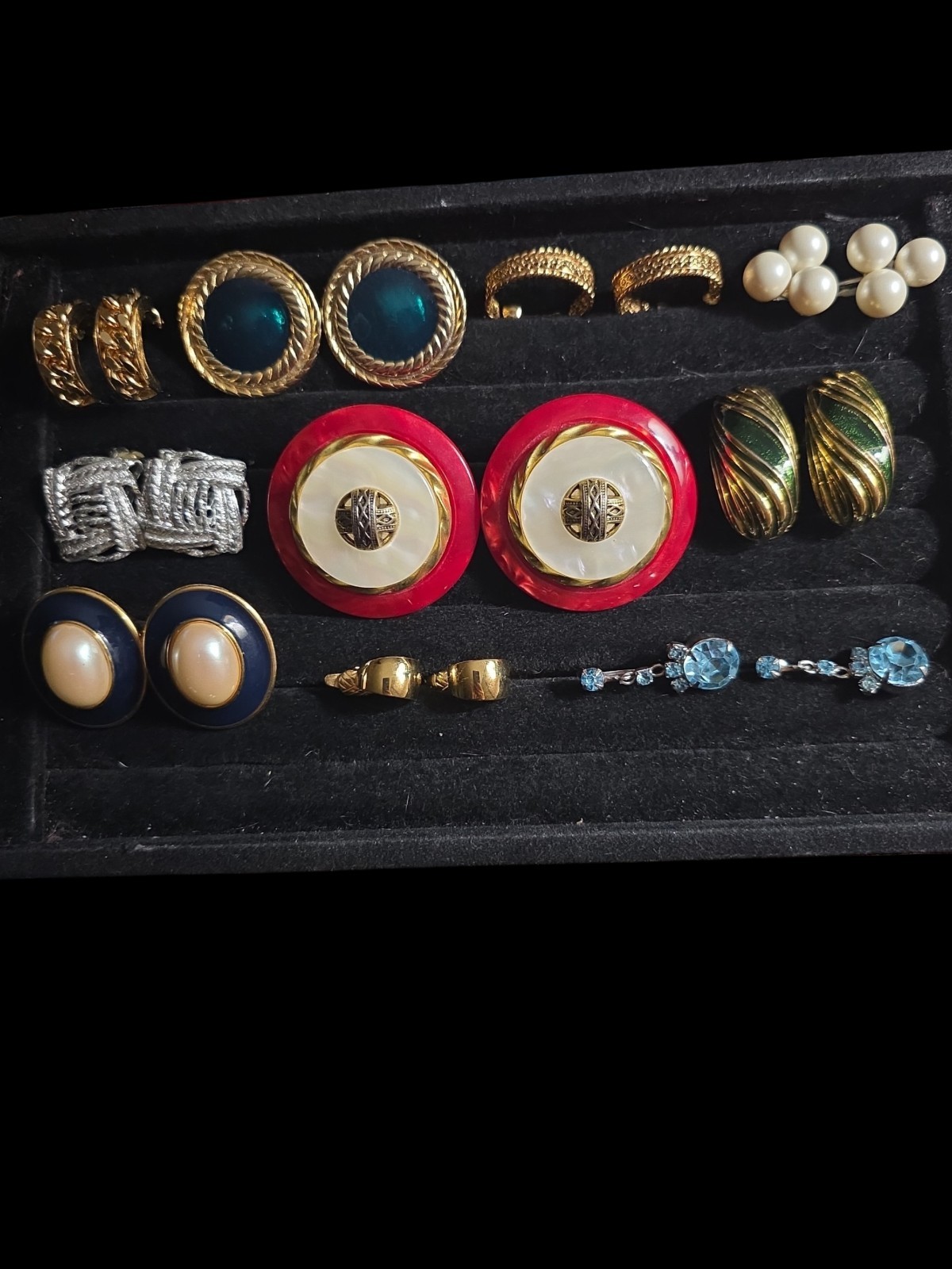 Vintage Monet Napier Trifari Clip Earring Lot & More