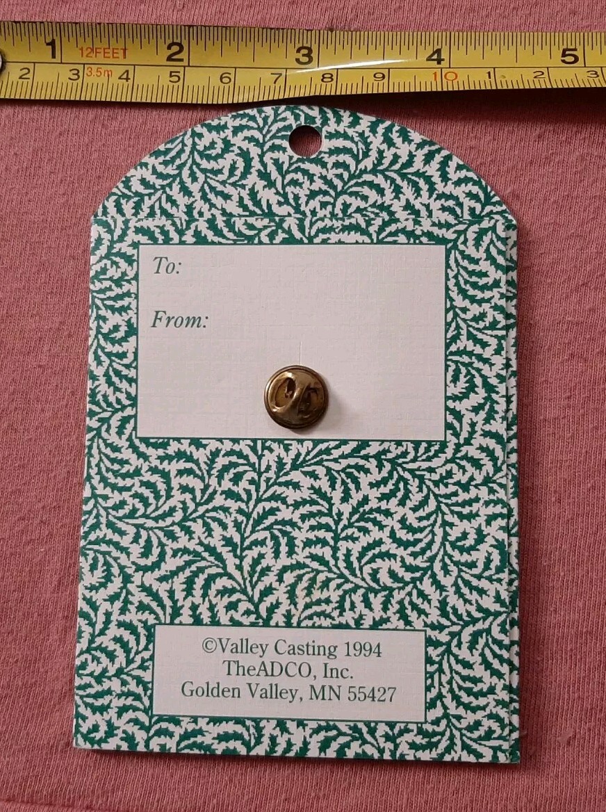 Vtg 1994 Valley Casting Gold Tone Dove Lapel Pin Nature Gives To Every Time Some