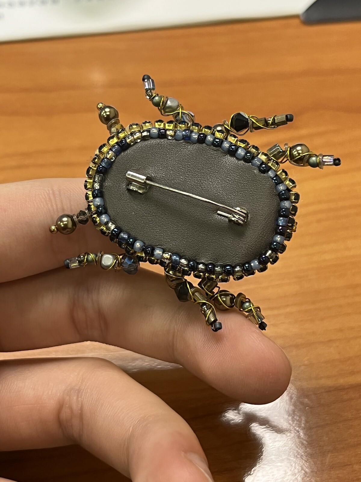 Vintage brooch, silver tone, bunch of grapes, Swarovski crystals