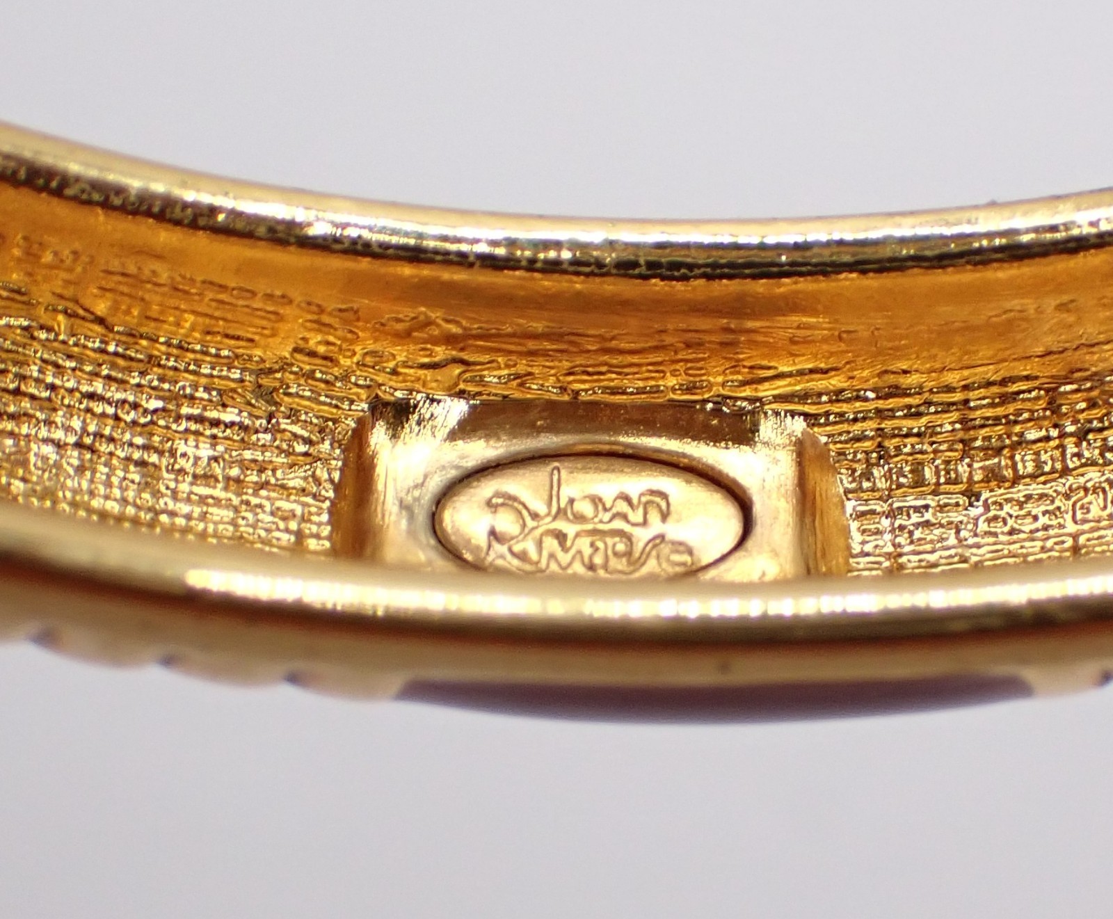 Joan Rivers Hinged Bangle Bracelet, Gold-tone, Fall Colors, Yellow, Rust, Orange