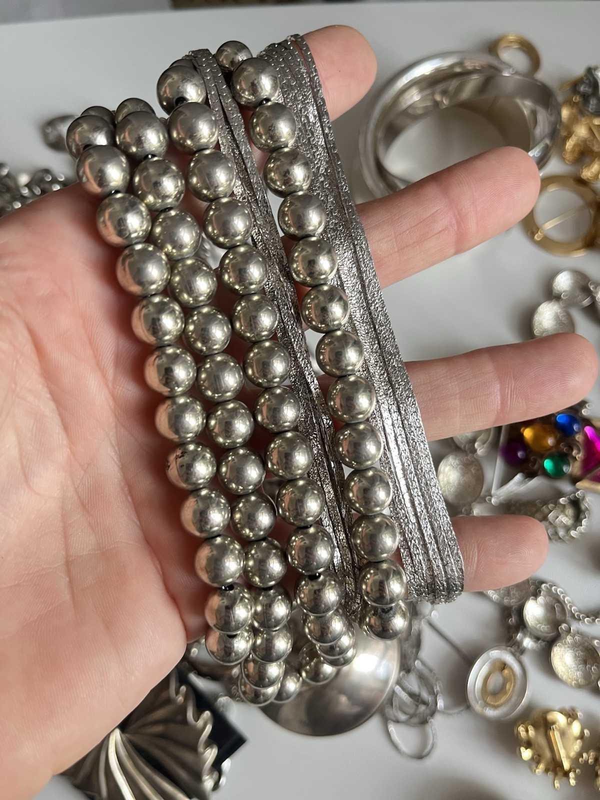 Vintage Jewelry Lot Monet Trifari Art Brooch Necklace Earrings 1960-1990’s