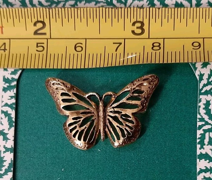Vtg 1994 Valley Casting Gold Tone Butterfly Lapel Pin The Beauty Of Nature