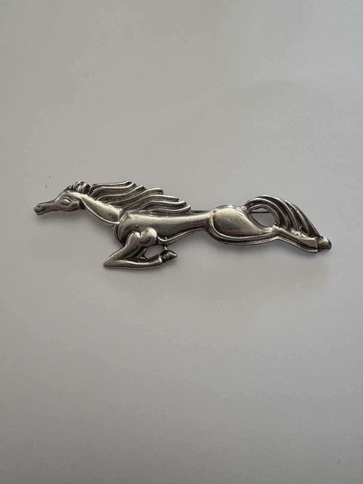 Circa 1920 Sterling Silver Atlantic City Diving Horse Pin