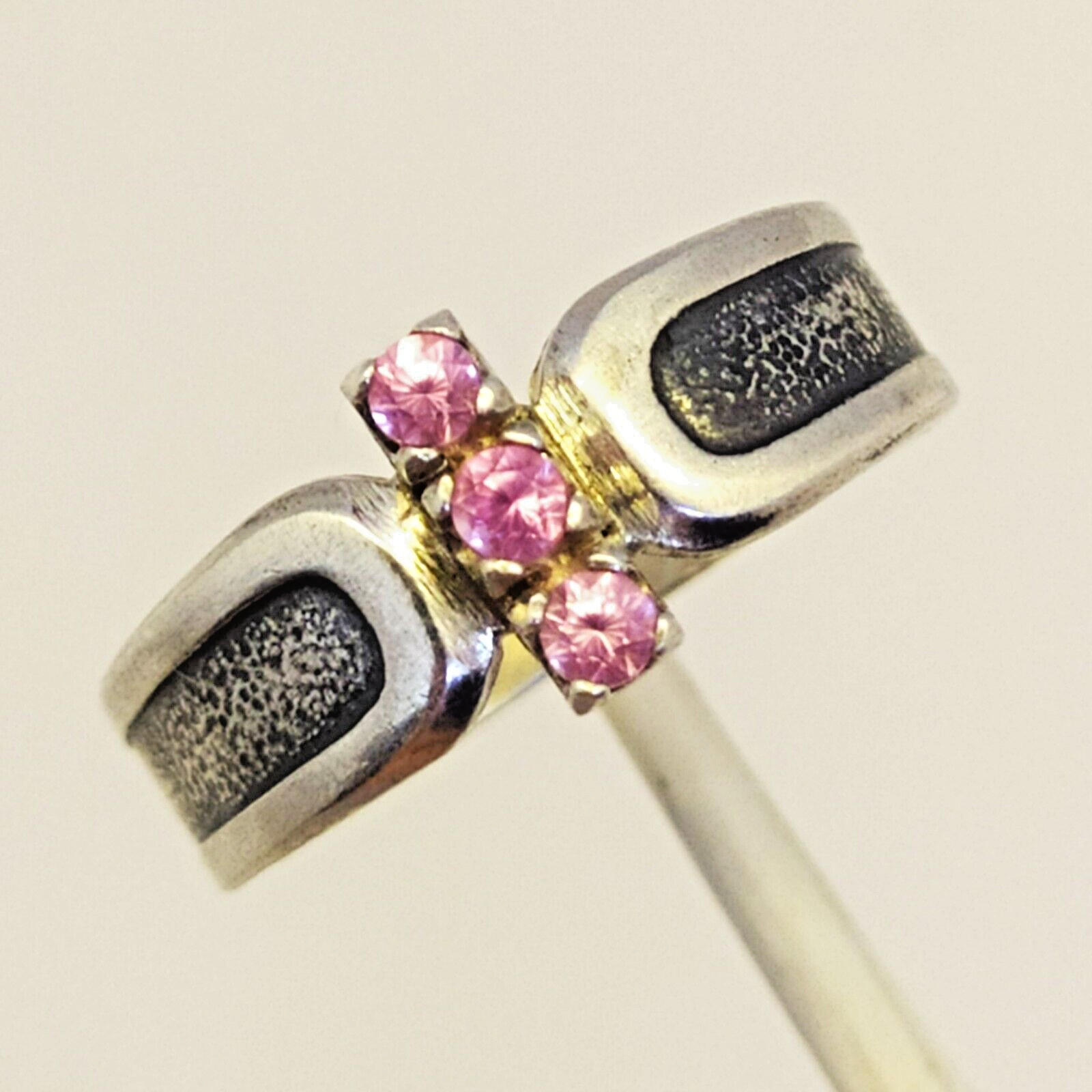 Vintage Luxury RING Silver 925 with Chic Bright Stones -size: 8US (18.5mm) | #46