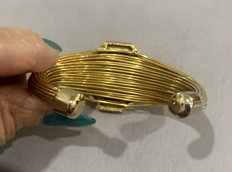 Lot of 9 1980’s Costume Bangle Cuff & Hinged Bracelets India Leonard Pewter +