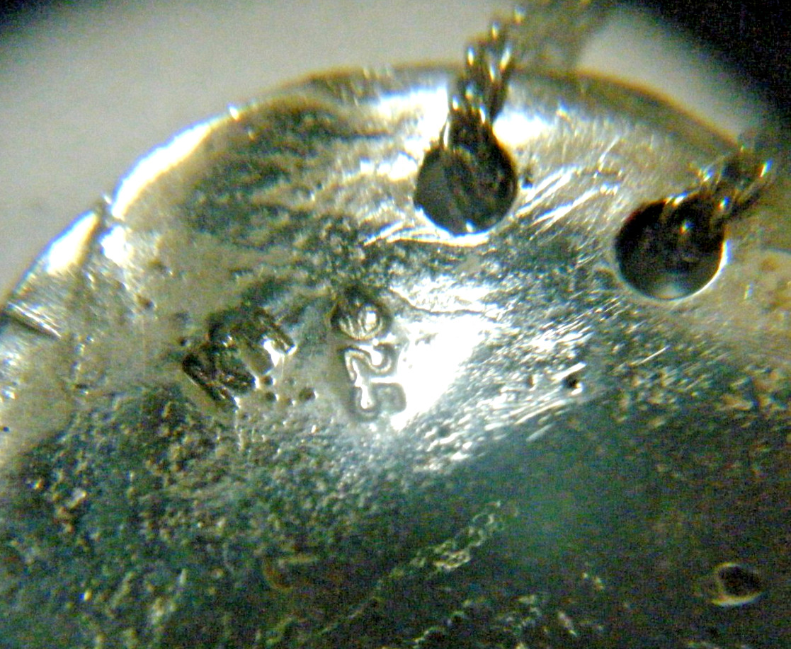 Kit Heath KH Vintage 80s Modernist Necklace Sterling Silver Chain Threaded Coin