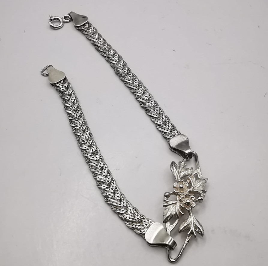 Vintage Very Beautiful Bracelet Jewelry,925 Sterling Silver,Handmade,seal, 8,17g