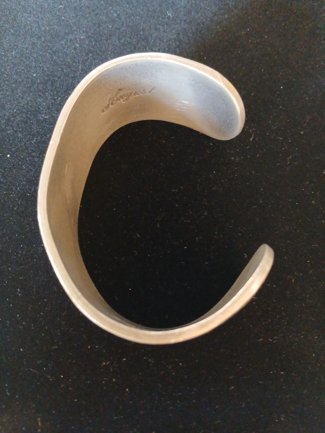 August Flower Salisbury Pewter Bracelet Cuff