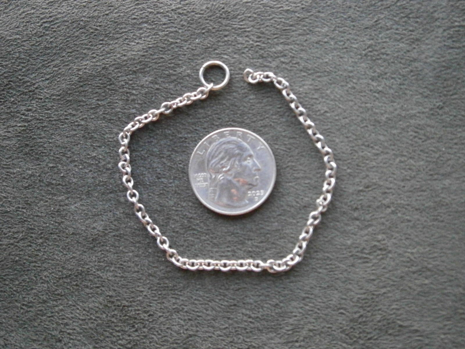 Dainty Oval Link Vintage Sterling Silver Bracelet 7″ ~ 3.6g ~ NO CLASP