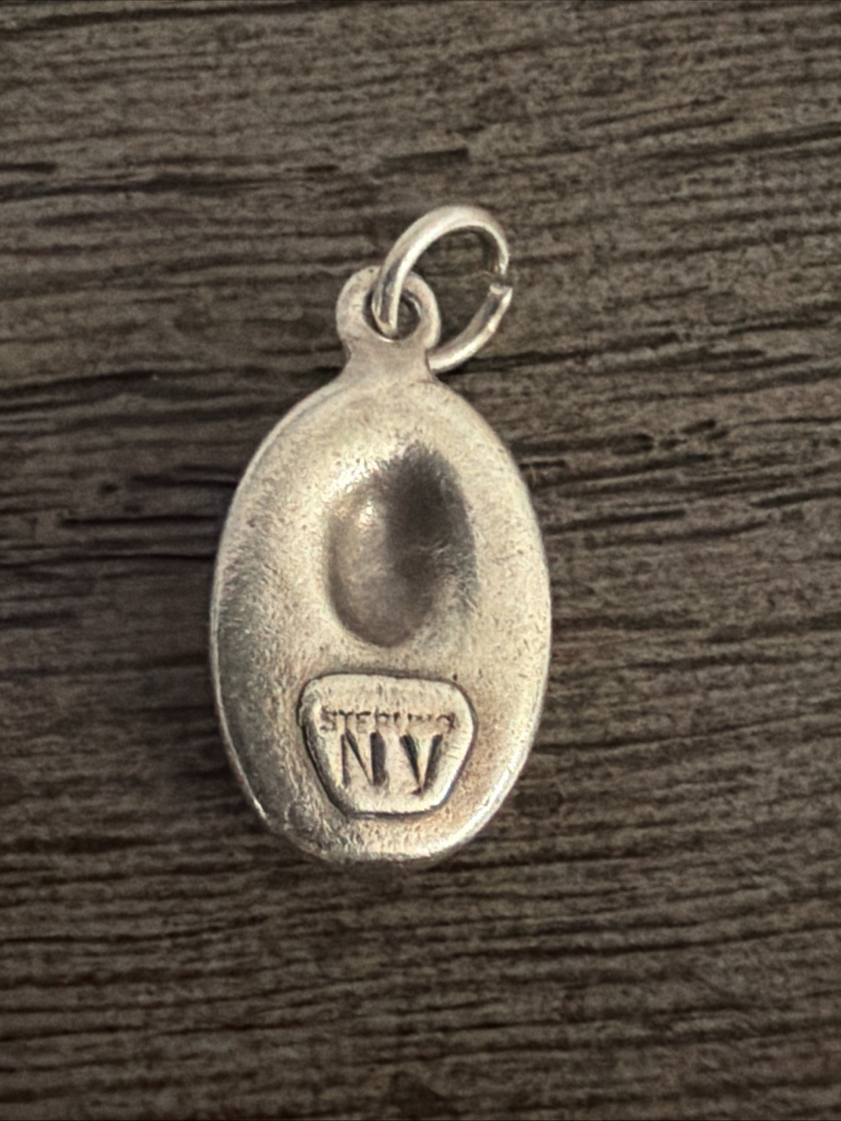 Art Nouveau Sterling Silver 925 Lady Portrait Pendant Charm Marked NV